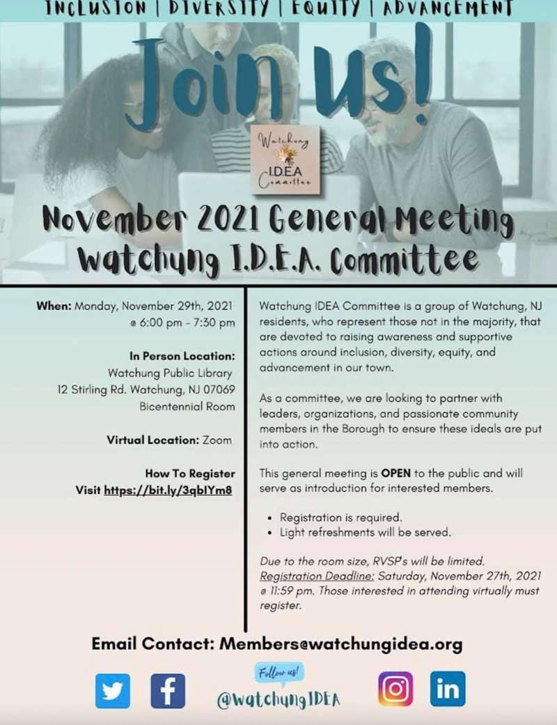 IDEA Committee Meeting Flyer