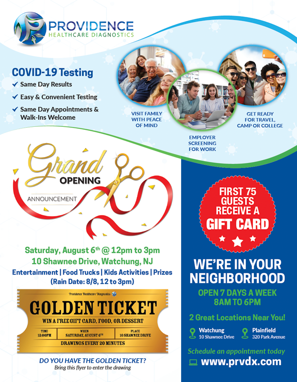 covid testing flyer