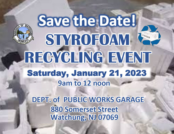 styrofoam recycling event flyer