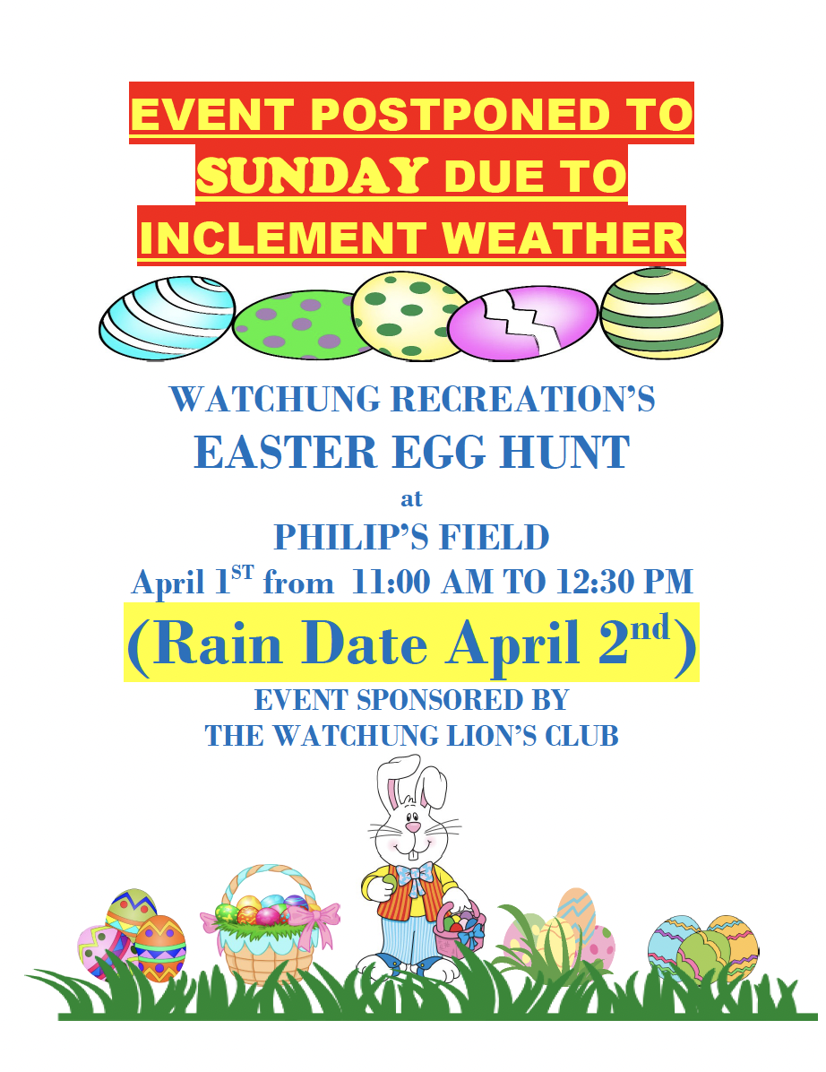 easter egg hunt flyer