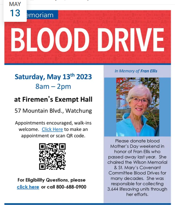 blood drive flyer