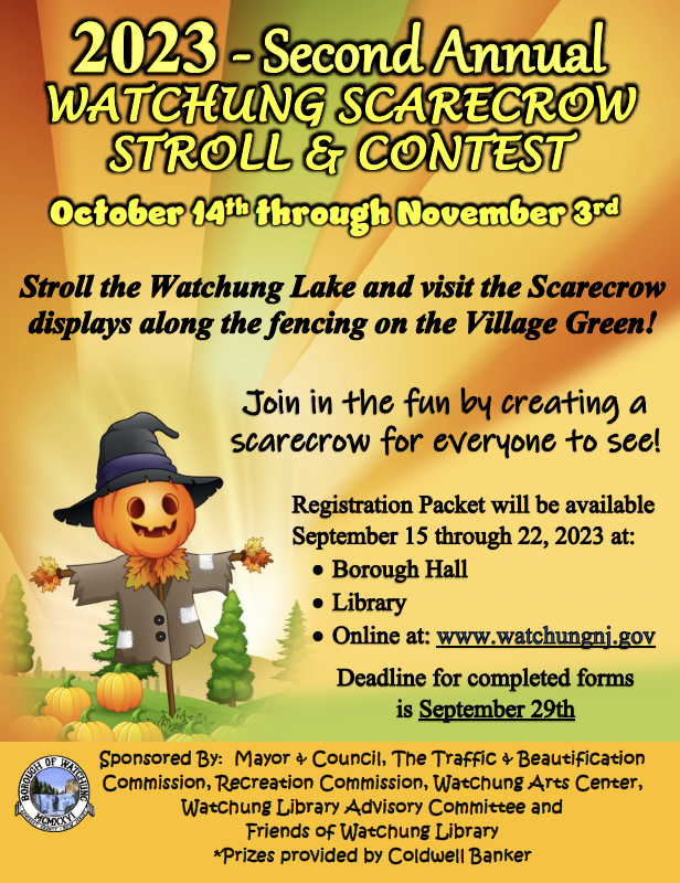 second Annual Scarecrow Stroll and Contest flyer