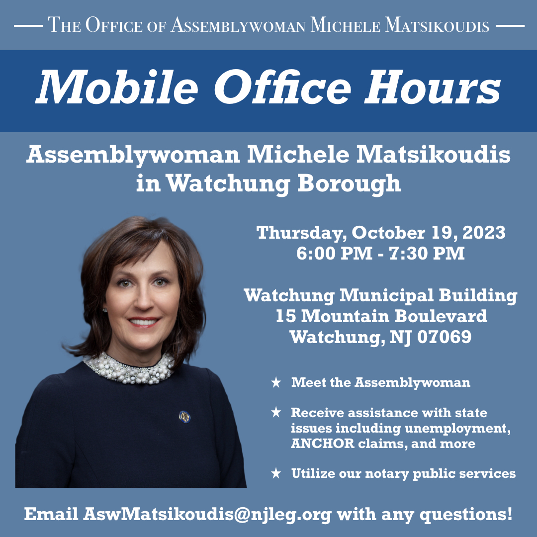 Mobile Office Hours Watchung flyer