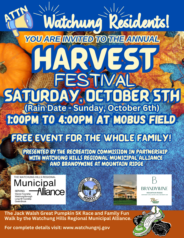 Flyer for 2024 Harvest Festival. CLICK HERE for PDF version.