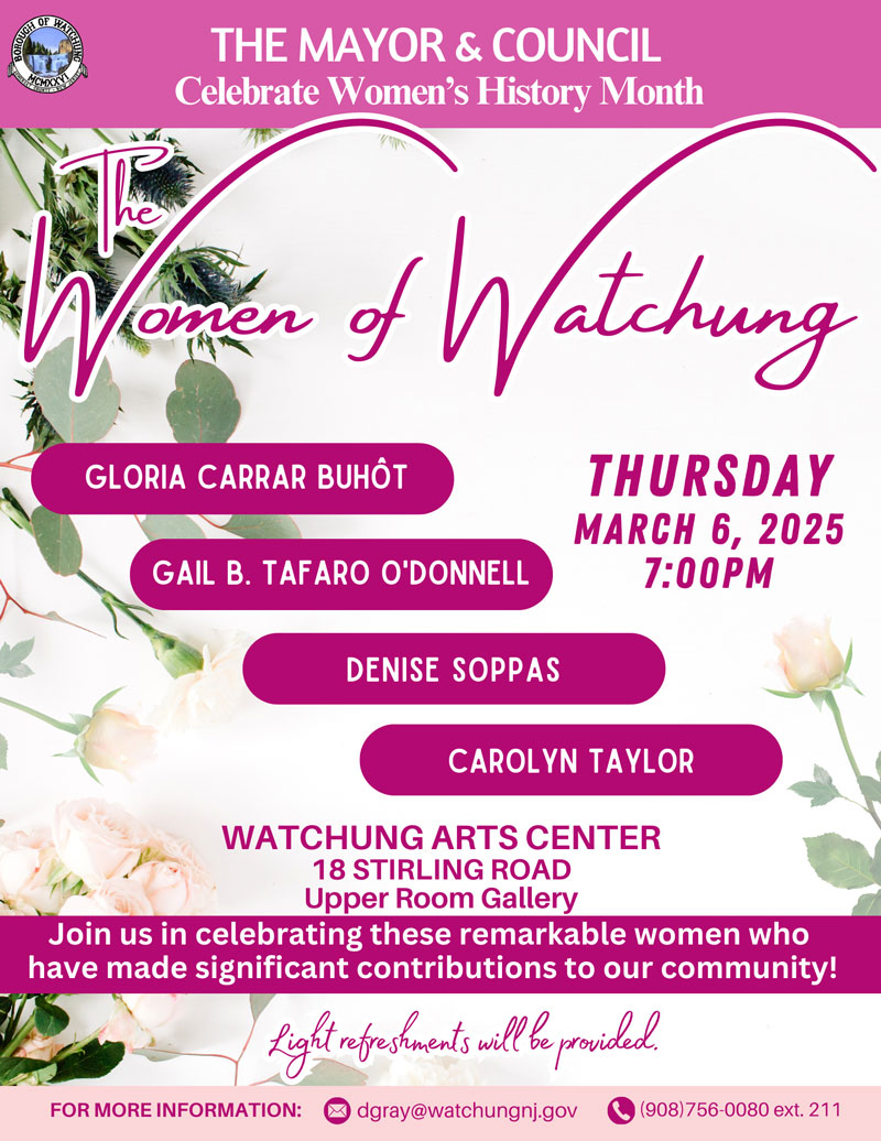 Women of Watchung flyer