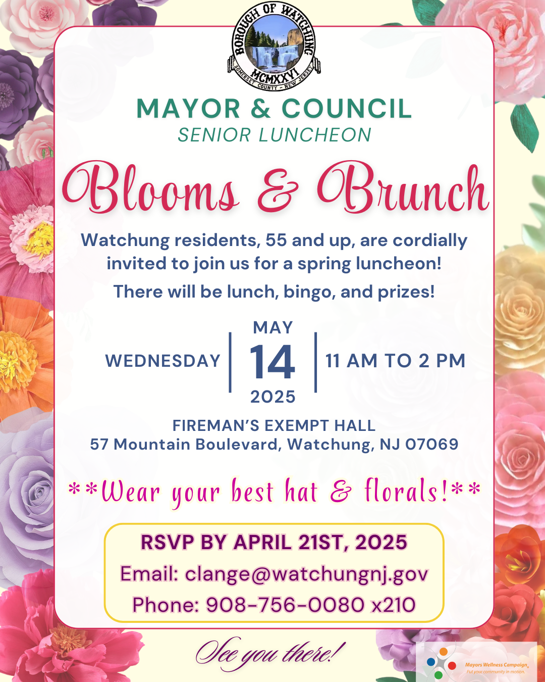 senior luncheon flyer