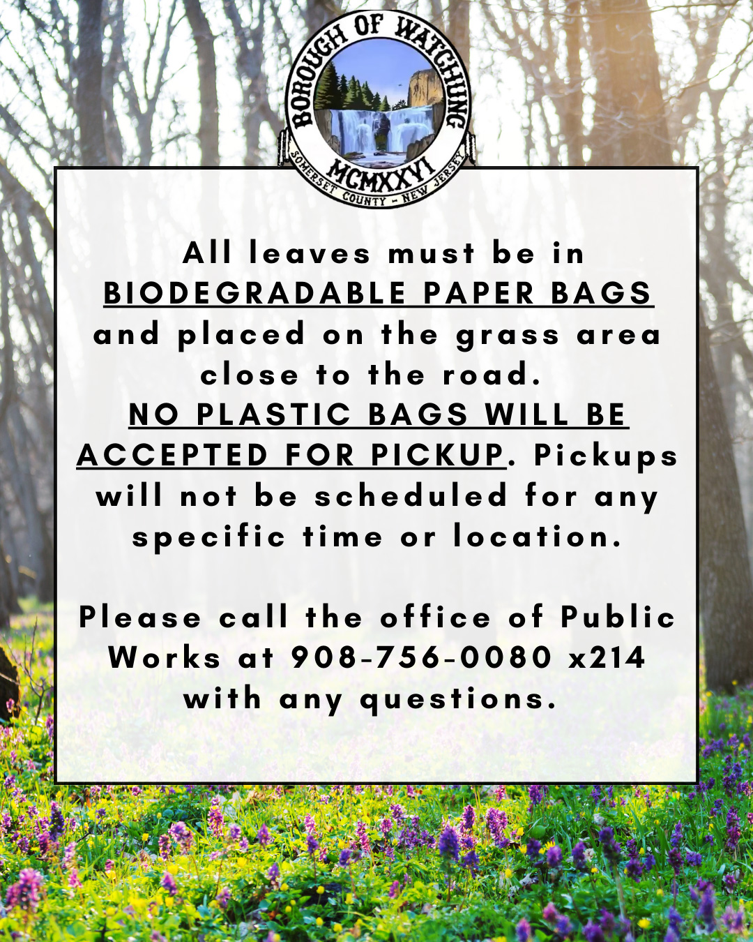 Leaf pickup information. Click to open an OCR scanned PDF version of it.